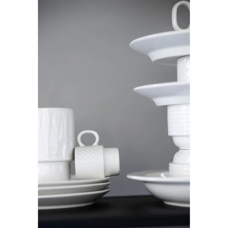 Talerz, biały, ceramika, śred. 27,5 cm Coffee & More / Sagaform