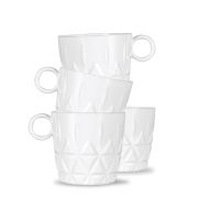 Zestaw filiżanek piknikowych, 4 szt., biały akryl, 0,2 l, śred. 8 x 8 cm Outdoor Eating / Sagaform