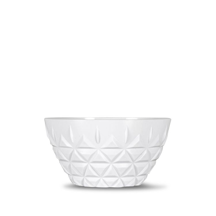 Zestaw miseczek piknikowych, 4 szt., biały akryl, śred. 13 x 7 cm, 0,6 l Outdoor Eating / Sagaform