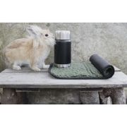 Termos obiadowy ze składaną łyżką mark, stal nierdzewna/miedź, 0,6 l, śred. 9 x 20 cm, czarny To Go / Sagaform