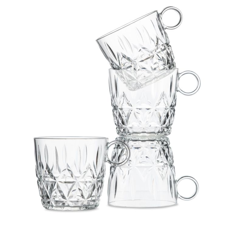 Zestaw filiżanek piknikowych, 4 szt., przezroczysty akryl, 0,2 l, śred. 8 x 8 cm Outdoor Eating / Sagaform