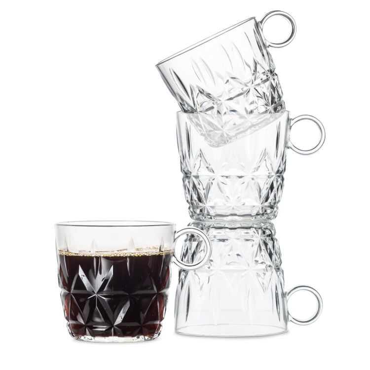 Zestaw filiżanek piknikowych, 4 szt., przezroczysty akryl, 0,2 l, śred. 8 x 8 cm Outdoor Eating / Sagaform