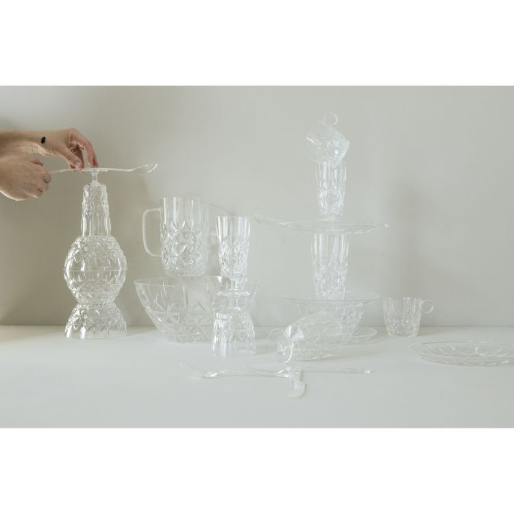 Zestaw filiżanek piknikowych, 4 szt., przezroczysty akryl, 0,2 l, śred. 8 x 8 cm Outdoor Eating / Sagaform