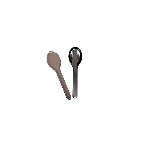 Zestaw sztućców w etui, 3 el., 18 cm, stal nierdzewna/tworzywo sztuczne Outdoor Eating / Sagaform