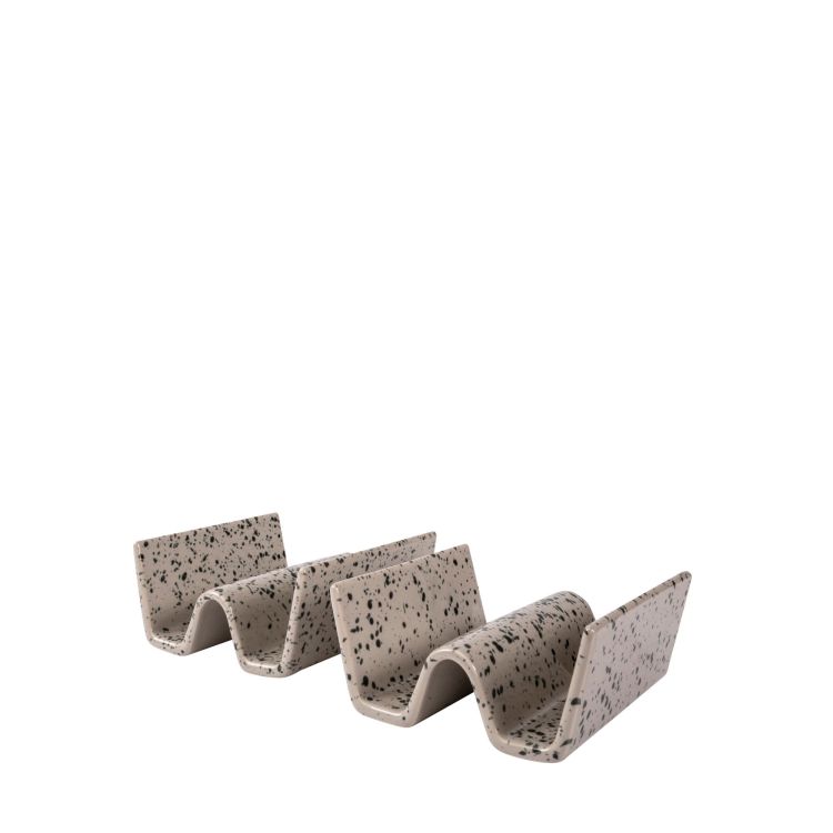Podstawki do taco, 2 szt., kamionka, 11,5 x 12 x 5,5 cm, szare Ditte / Sagaform