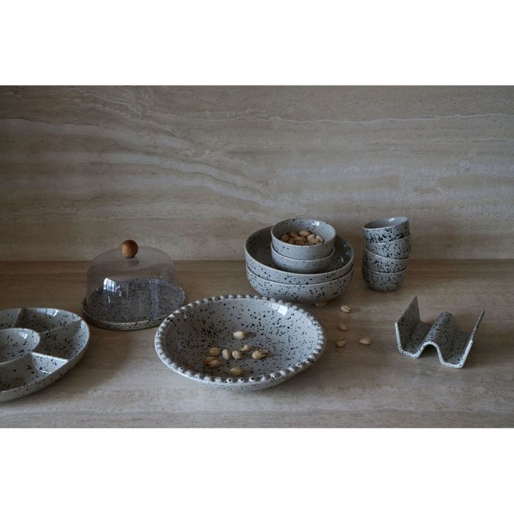 Podstawki do taco, 2 szt., kamionka, 11,5 x 12 x 5,5 cm, szare Ditte / Sagaform