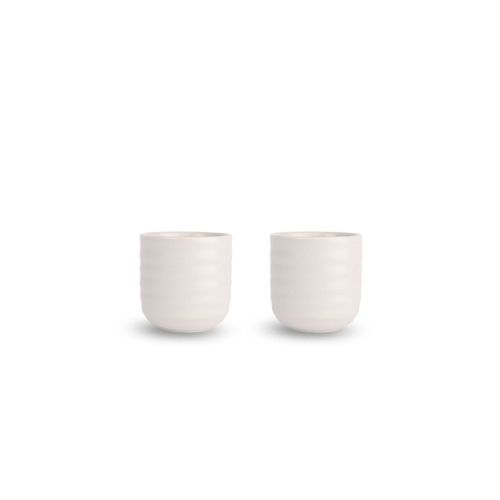 Kubki do grzanego wina, 2 szt., kamionka, 0,18 l, śred. 7 x 7,5 cm, białe Ellen / Sagaform