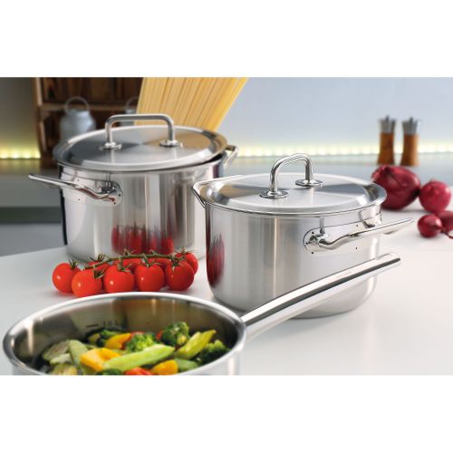 Zestaw garnków, 4 el., stal nierdzewna 18/0 BRIGADE PREMIUM / Spring