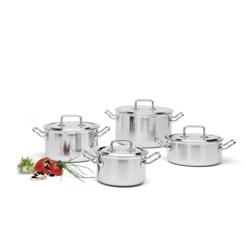 Zestaw garnków, 4 el, stal nierdzewna 18/0 BRIGADE PREMIUM / Spring