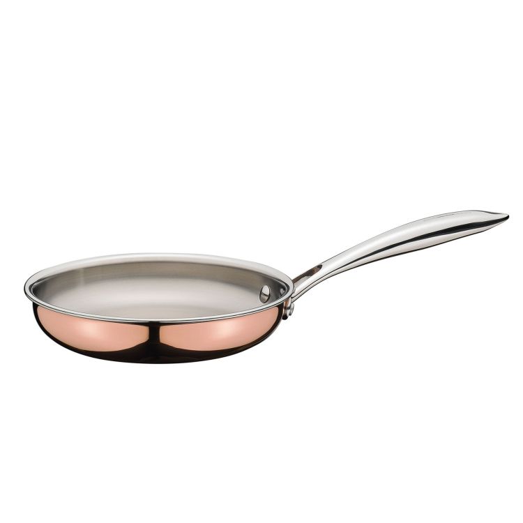 Patelnia miedziana, śred. 20 cm, miedź/stal nierdzewna 18/10 CULINOX / Spring