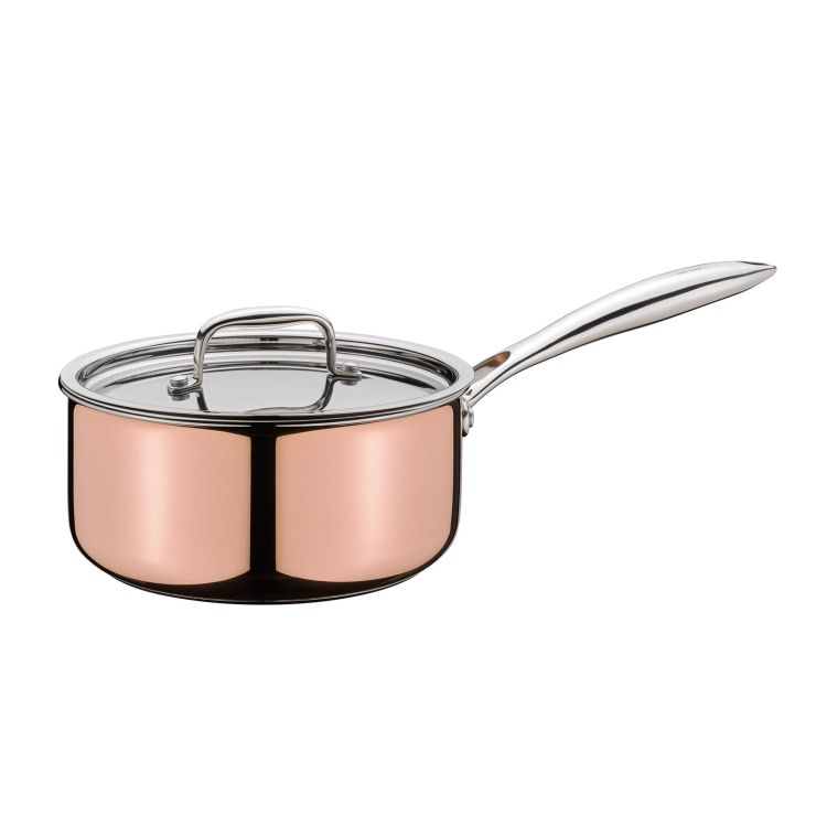 Rondel miedziany, 2,7 l, śred. 20 cm, miedź/stal nierdzewna 18/10 CULINOX / Spring
