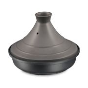 Naczynie do tagine, 2,0 l, śred. 28 cm, emaliowane żeliwo/ceramika, szare  / Spring