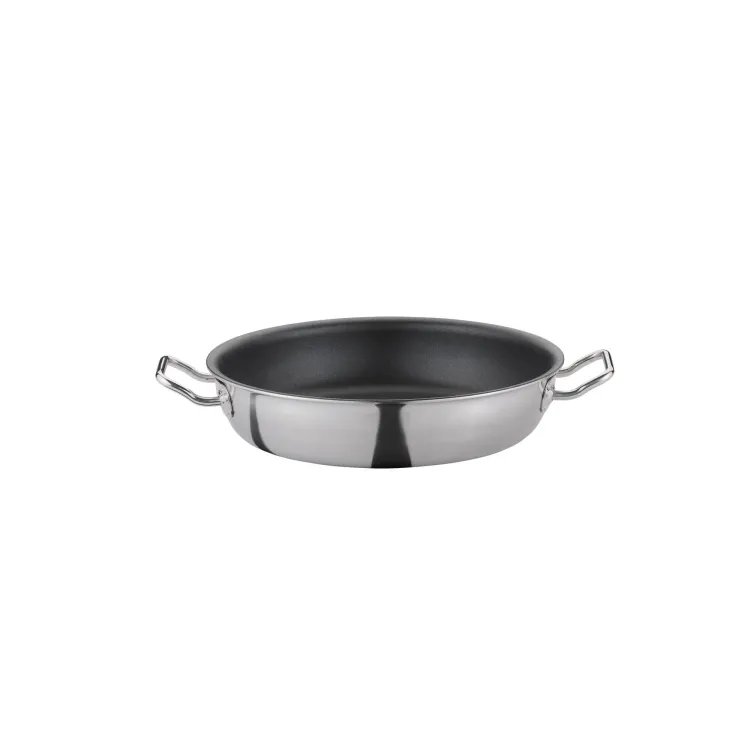 Patelnia do serwowania z powłoką nieprzywierającą, śred. 24 cm, stal nierdzewna 18/0 VULCANO CLASSIC / Spring