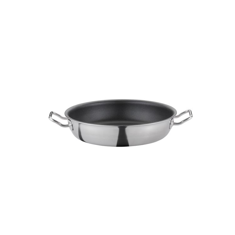 Patelnia do serwowania z powłoką nieprzywierającą, śred. 28 cm, stal nierdzewna 18/0 VULCANO CLASSIC / Spring