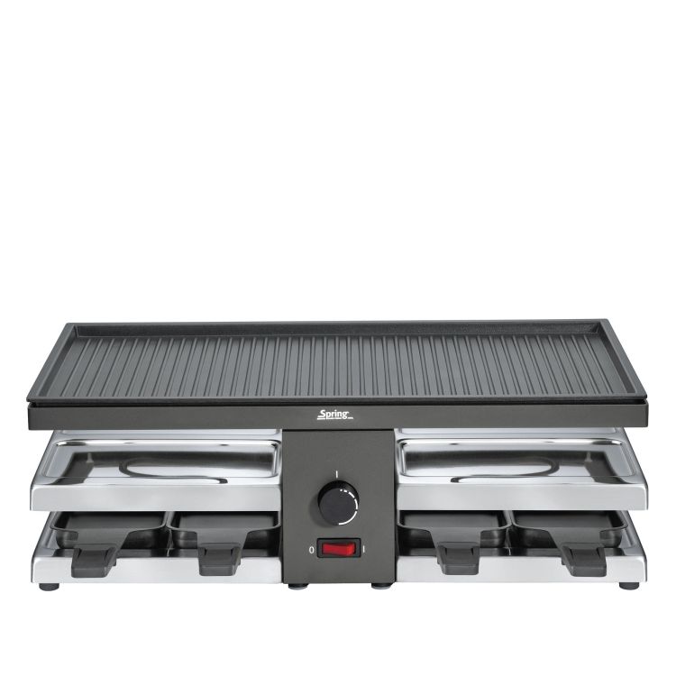 Raclette/grill stołowy, dla 8 os., 47 x 24 x 15,5 cm RACLETTE8 FUN / Spring