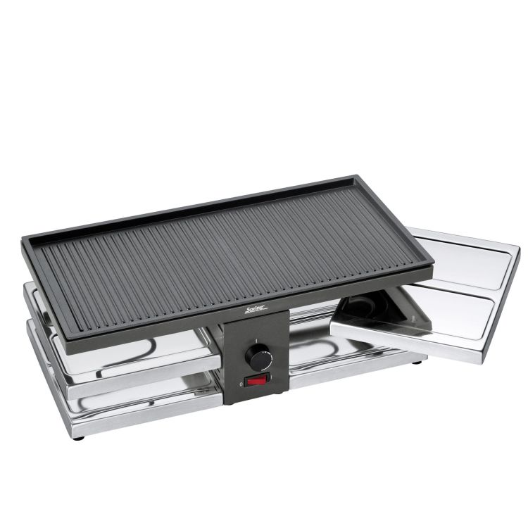 Raclette/grill stołowy, dla 8 os., 47 x 24 x 15,5 cm RACLETTE8 FUN / Spring