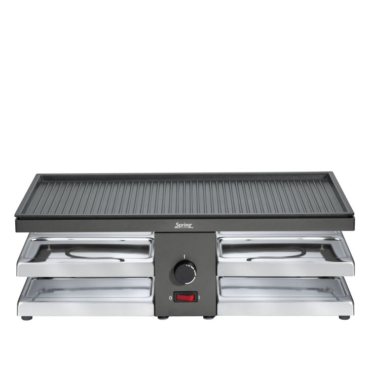 Raclette/grill stołowy, dla 8 os., 47 x 24 x 15,5 cm RACLETTE8 FUN / Spring