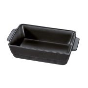 Naczynie żaroodporne, ceramika, 3,0 l, 35 x 21 x 7,5 cm, czarne CHALET / Spring