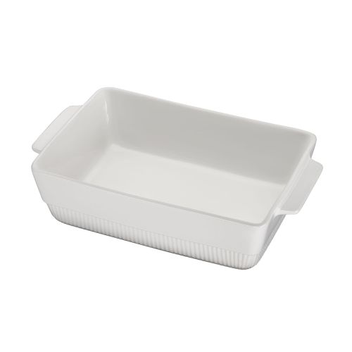 Naczynie żaroodporne, ceramika, 3,0 l, 35 x 21 x 7,5 cm, białe CHALET / Spring