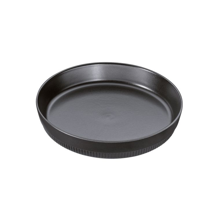 Naczynie żaroodporne, ceramika, 1,7 l, śred. 28 cm, czarne CHALET / Spring