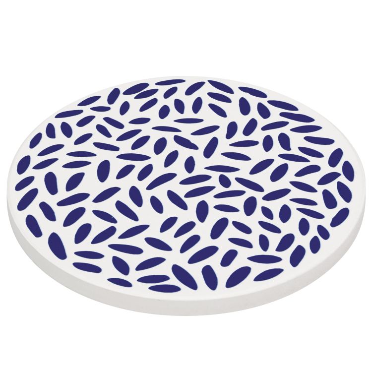 Podkładka pod szklankę, ceramika/korek, śred. 11 cm, krople Nordic / Zassenhaus
