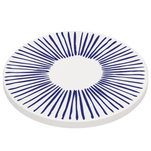 Podkładka pod szklankę, ceramika/korek, śred. 11 cm, kreski Nordic / Zassenhaus
