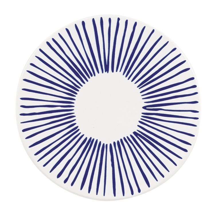 Podkładka pod szklankę, ceramika/korek, śred. 11 cm, kreski Nordic / Zassenhaus