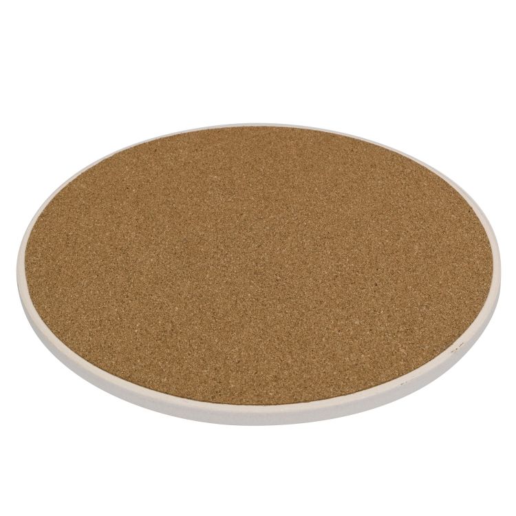 Podkładka pod szklankę, ceramika/korek, śred. 11 cm, kreski Nordic / Zassenhaus