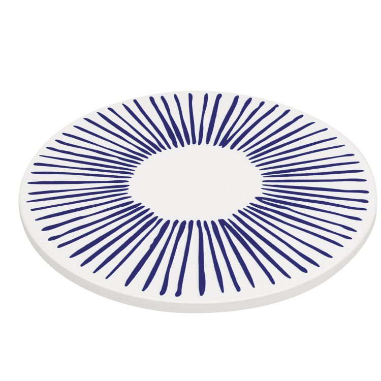 Podkładka pod gorące naczynia, ceramika/korek, śred. 20 cm, kreski Nordic / Zassenhaus