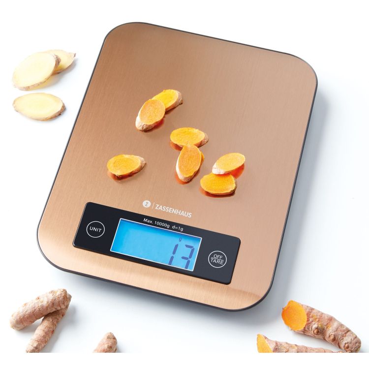 Waga kuchenna, do 10 kg, kolor miedziany Pure / Zassenhaus