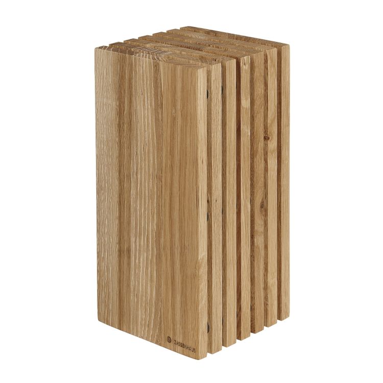 Blok na noże, drewno dębowe, 13 x 13 x 26 cm  / Zassenhaus