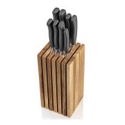 Blok na noże, drewno dębowe, 13 x 13 x 26 cm  / Zassenhaus