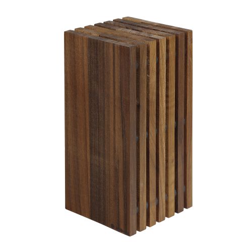 Blok na noże, drewno orzechowe, 13 x 13 x 26 cm  / Zassenhaus
