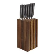 Blok na noże, drewno orzechowe, 13 x 13 x 26 cm  / Zassenhaus