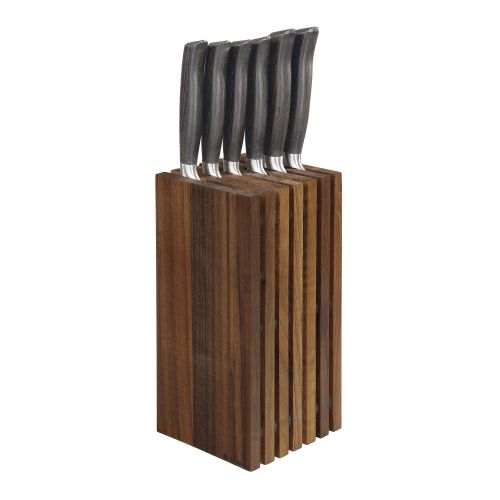 Blok na noże, drewno orzechowe, 13 x 13 x 26 cm  / Zassenhaus