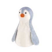 Ogrzewacz na jajko, owcza wełna, wys. 13 cm, pingwin Lana / Cilio