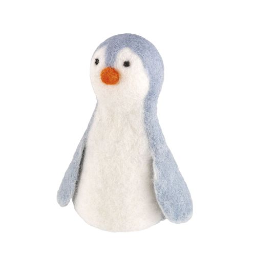 Ogrzewacz na jajko, owcza wełna, wys. 13 cm, pingwin Lana / Cilio