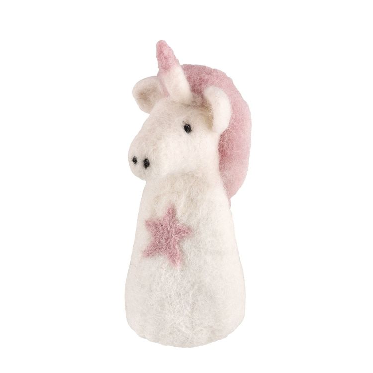Ogrzewacz na jajko, owcza wełna, wys. 13 cm, jednorożec Lana / Cilio