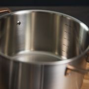 Zestaw garnków, 4 el., stal nierdzewna, uchwyty w kolorze różowego złota GOURMET / Spring