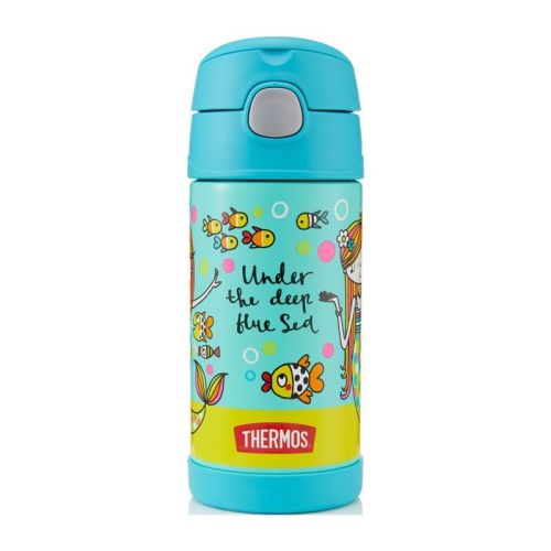 Termos dziecięcy ze słomką 0,35l Thermos – syrena