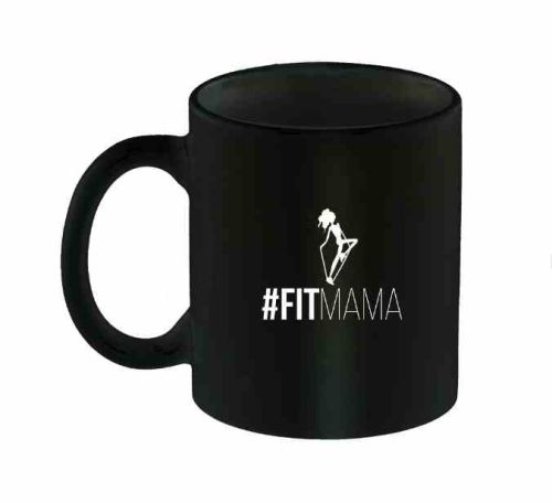 Kubek czarny "#Fitmama" / HPBA