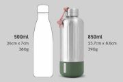 Butelka stalowa EXPLORER 850ml. oliwkowa / Black+Blum