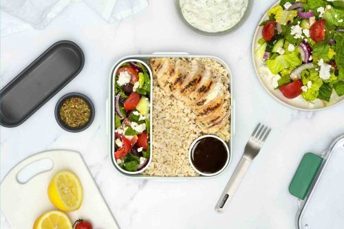 Lunch box kwadratowy, morski / Black+Blum