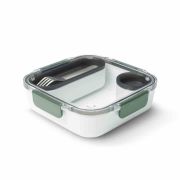Lunch box kwadratowy, oliwkowy / Black+Blum