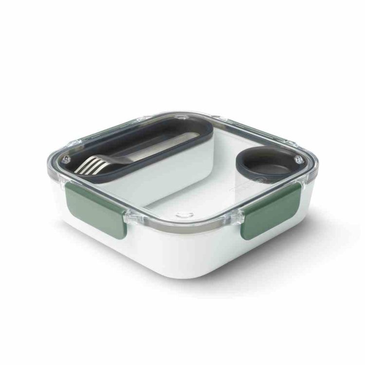 Lunch box kwadratowy, oliwkowy / Black+Blum