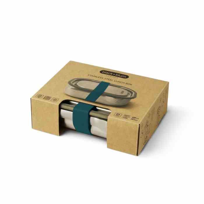 Lunch box stalowy L, morski / Black+Blum