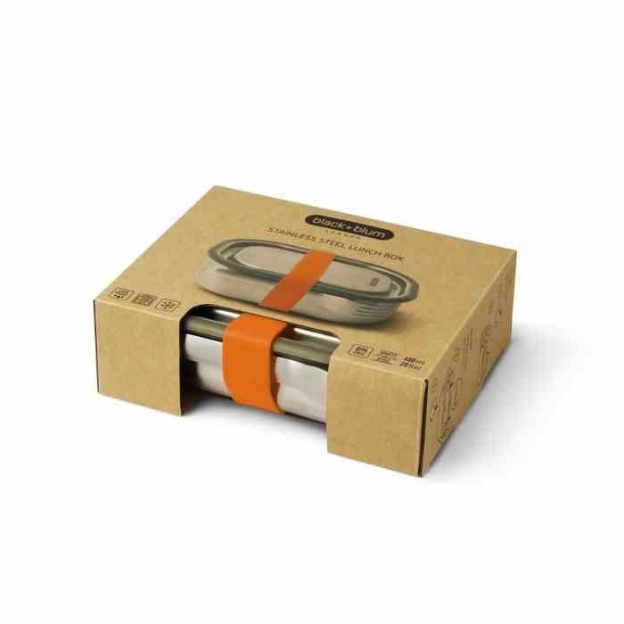 Lunch box stalowy L, pomarańczowy / Black+Blum