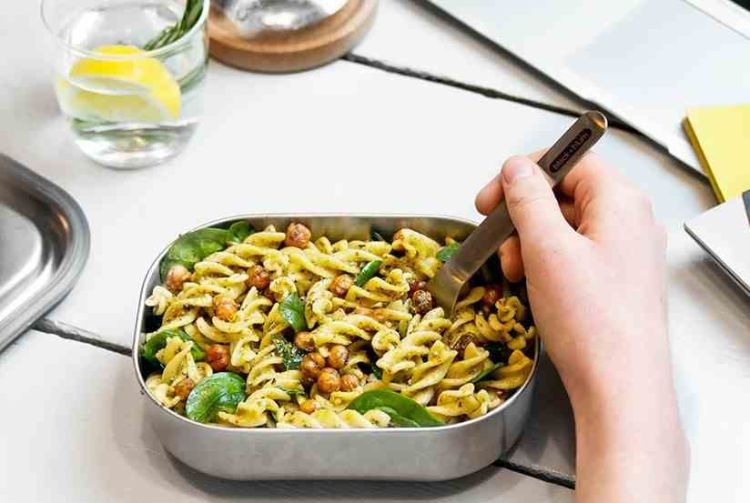 Lunch box stalowy S, oliwkowy / Black+Blum