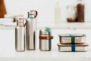 Lunch box stalowy S, oliwkowy / Black+Blum