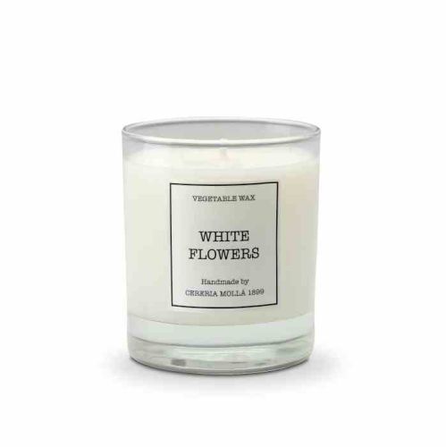 Świeca Santiago 230gr. Flores blancas / Cereria Molla